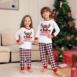 Nouveaux pyjamas de Noël pour la famille, motif renne et lettres écossaises, collection Designer Mon et Moi - Product Image 2