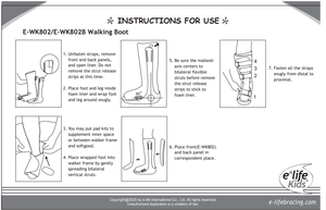 E-cuộc sống E-WK802 bài dây chằng mô mềm và gân phẫu thuật đi bộ phong cách trẻ em khởi động chỉnh hình đi bộ khởi động - Product Image 2