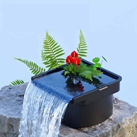 Filtre Pond Biofalls CWF-400 14000L/h 400mm pour rideau d'eau, dispositif aquatique de jardin, fonction de culture hydroponique