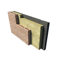 Panneau de laine de roche d'isolation insonorisée Façade de maison isolante avec des matériaux minéraux