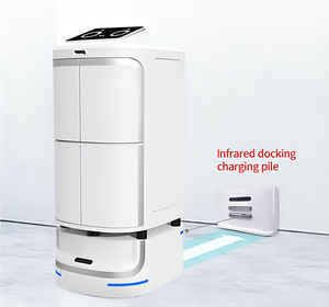 <span class=keywords><strong>Robot</strong></span> de livraison hôtelier autonome Janz Speedybot avec capacité de charge de 20 kg, guidage vocal interactif et accueil intelligent - Product Image 4