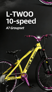 Telaio per Mountain Bike in Lega di Alluminio 26 Pollici con Pedali, Freno a Disco Idraulico, 10 Velocità per Ciclismo Cross Country - Product Image 5