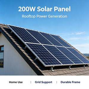 200W 100W Mono-Solarmodul für 18V 34V Batterieladung, Geeignet für Wohnmobile und Netzunabhängige Systeme - Product Image 1