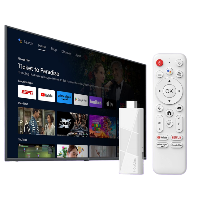 H96Max RK3518 4K Ultra HD Android 14.0 TV Stick with WiFi 6 BT 5.4 HD 2.0 Home Streaming Media Player in Stock & OEM Support