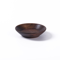 Mini plat à tremper en bois de style japonais pour sushi, assiette de service à l'huile d'olive écologique pour les fêtes