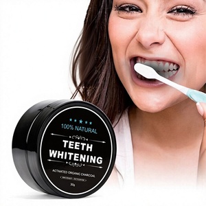 Poudre blanchissante pour les dents au charbon de coco bio, soin dentaire, 30g, nettoyage buccal à base de plantes - Product Image 4