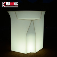 Batterie rechargeable, 16 couleurs changeantes, utilisée pour les fêtes, les boîtes de nuit, bar portable à LED, mobilier de bar à LED, comptoir de bar
