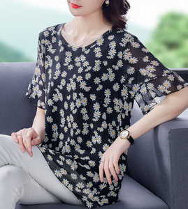 Últimas Senhoras Tops Boa Qualidade Coreano Dot Style Moda Mulheres Chiffon Blusa