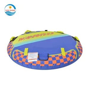 ISO9001 Verified Factory 1-2 Riders PVC Water Ski Tube Towable Water Tube Sport Inflatable Towable Tube For Boating