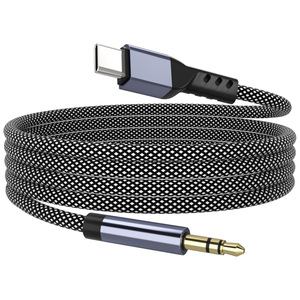 <span class=keywords><strong>Cable</strong></span> AUX Tipo C Macho a Macho de 3.5mm <span class=keywords><strong>con</strong></span> Cubierta de Nailon Trenzado, Conductor de Cobre Desnudo, Sonido sin Pérdidas para <span class=keywords><strong>iPhone</strong></span> 15/Android, Estéreo para Auto - Product Image 5