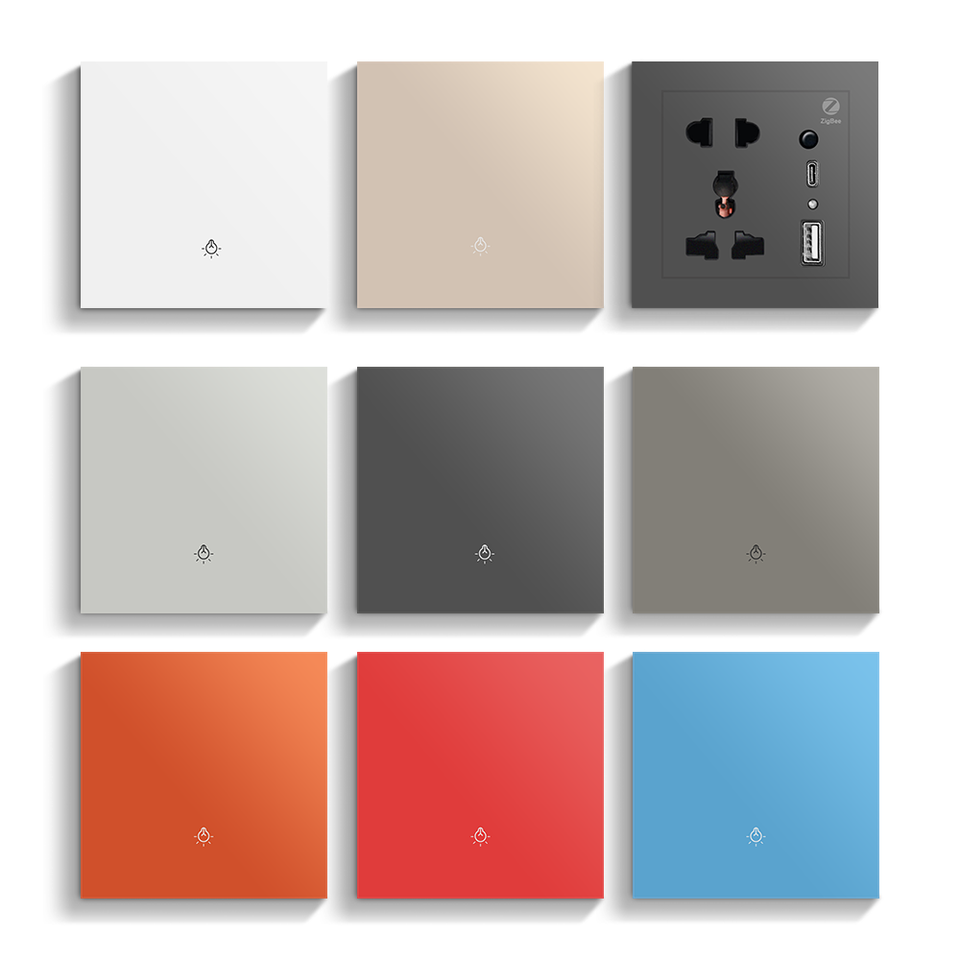 DUOMEI Smart Switch Tuya Smart Home Wireless Zigbee 1/2/3/4/6/8 Gang ...