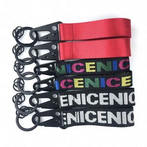Wholesale <b>Custom</b> logo High Strength Short Lanyard Carabiner <b>Keychain</b> with Strap Carabiner Hook - Product Image 5