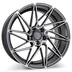Jantes de voiture noires mates avec face usinée 17 18 19 <span class=keywords><strong>20</strong></span> 21 22 pouces 5x112 Monoblock Forgées pour Mercedes-Benz - Product Image 6