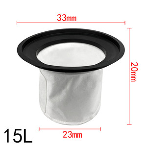 Cleanba Vacuum Cleaner Dust Filter 33mm X 20mm X 23mm Non Woven Fabric 15L Capacity Replacement <b>Bag</b> - Product Image 1