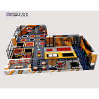Equipo de Entrenamiento de Obstáculos Ninja Warrior Personalizado OEM, Trampolín Comercial para Ejercicios Aeróbicos en Interiores