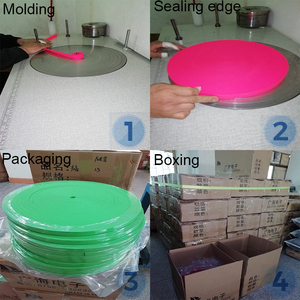 Grosir kustom warna-warni sentuhan lembut perlengkapan hewan peliharaan pita antiair PVC lapis TPU tali hewan peliharaan kerah dicetak anyaman - Product Image 3
