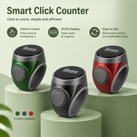 Bague connectée de Dhikr musulman avec écran OLED, contrôle par bouton en plastique, compteur électronique de Tasbih, affichage manuel 99999, plusieurs couleurs