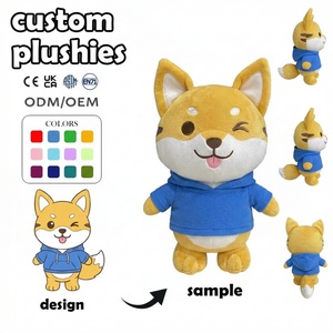 Peluches Personalizados con Logotipo, Fabricante de Juguetes de Peluche, <span class=keywords><strong>Shiba</strong></span> <span class=keywords><strong>Inu</strong></span> Personalizado con Ojos Parpadeantes, Peluche OEM ODM, Muñeco de Peluche - Product Image 1
