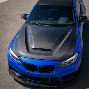 Capot moteur ventilé style GTS pour BMW Série 2 F22 F23 M230i M240i 2014-2021, amélioration du capot en fibre de carbone, pièces extérieures noires - Product Image 2