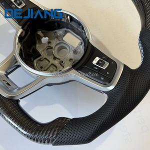 พวงมาลัยคาร์บอนไฟเบอร์แท้สำหรับรถยนต์ Volkswagen Golf MK7 MK6 Passat <span class=keywords><strong>JETTA</strong></span> GTS R GLI GTI GTD พวงมาลัยรถยนต์รุ่นอัพเกรด - Product Image 4