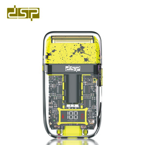 เครื่องโกนหนวดไฟฟ้า DSP 60125 ใบมีดเดี่ยวกันน้ำ IPX7 แบบชาร์จได้สำหรับผู้ชายสีเขียวและสีเหลือง - Product Image 1