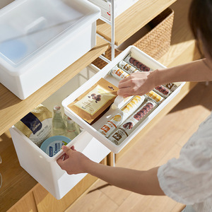 <b>Plastic</b> <b>Storage</b> Box Rectangle Food Container LKL 093 LKL 095 Standing Type Solid Color For Home And Dormitory Use - Product Image 1