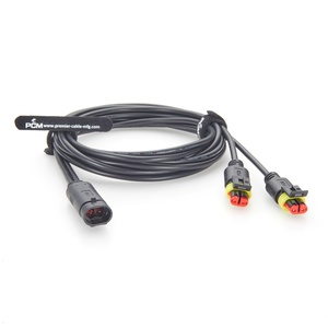 كابل تايكو AMP سوبرسيل 282104 إلى 282080 بموصل Y ثنائي السن لشاحنات ومركبات RVs وإضاءة LED للعمل ومصابيح الضباب والإضاءة المساعدة - Product Image 3