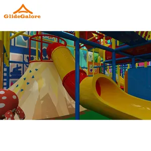 Berletyex Magical Indoor Kids Children Soft Play Ground Playground Equipment Customization With Tube Slide Plastic Ball Pool