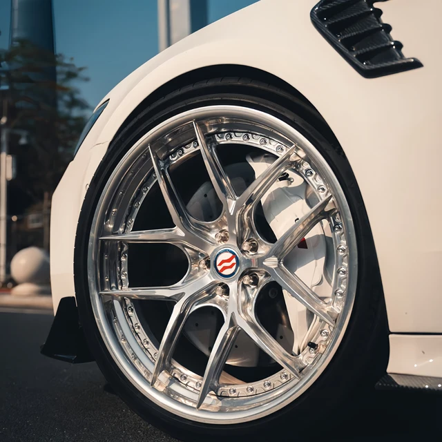 New 2-Piece Polished Forged Aluminum Alloy 18-22 Inch High Performance Aftermarket Car Wheels with 40mm/30mm ET Options