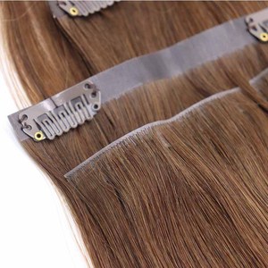 2025 Nuevo diseño Invisible Pu Clip en la extensión del cabello disponible Más Invisible Clip recto en las extensiones de cabello - Product Image 3
