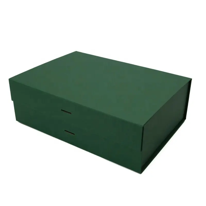 Bio-bozunur FS C küçük manyetik hediye kutuları manyetik kutusu yeşil kap beyzbol şapkası için