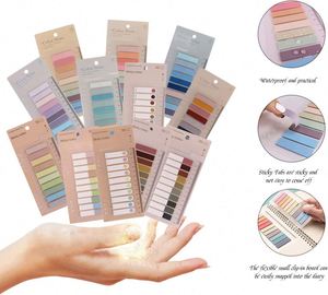 Morandi Index 200 Sheet Set Transparent Self-Adhesive PET Student Reading & Marking Stickers - Product Image 5