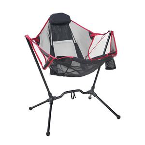 Mecedora al aire libre cómoda tela suave marco de metal jardín Camping senderismo Silla de playa con reposabrazos y almohada - Product Image 1