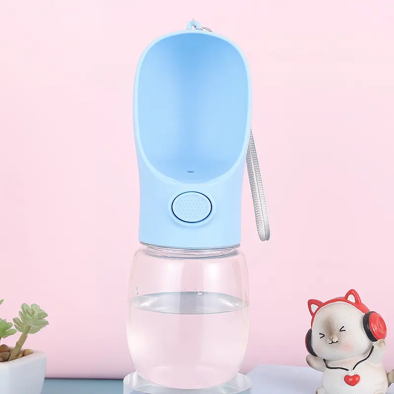 Customize Dog Water Bottle, Leak Proof Portable Puppy Water Dispenser with Drinking Feeder for Pets Outdoor Walking and Hiking