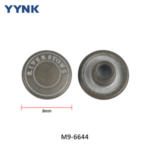 Bán buôn tùy chỉnh OEM Logo Brass Pocket nút cổ điển nickel-miễn phí mạ kim loại jeans nút và đinh tán cho quần túi áo khoác - Product Image 2