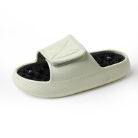 Chaussures de plage décontractées d'été à motif diamant, à bout ouvert, pour hommes, avec planche d'acupression intégrée pour massage des points d'acupuncture, en EVA, vente directe