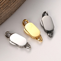 Chaîne cubaine en acier inoxydable étanche plaqué PVD 18 carats avec fermoir pour collier et bracelet, accessoires de fabrication de bijoux DIY pour collectionneurs