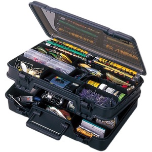 Caja de señuelos Meiho Vs-3070, almacenamiento portátil de doble capa para herramientas de pesca en barco, 50x29x28cm - Product Image 1