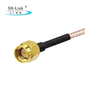 Konektor RF Coaxial N Male dengan RG58 RF Coaxial RP SMA Male Connector Cable Assembly