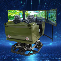 Shuoshiwang 6DOF plate-forme dynamique simulateur de conduite de voiture équipement d'éducation à l'école de conduite 55 pouces grand écran à trois écrans