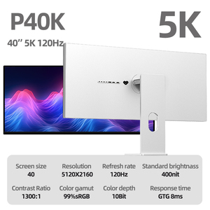 Kuycon P40K 40-inch geïntegreerde pc-monitor, 5K resolutie, 120Hz verversing, HDR met IPS-paneel, DP-interface voor gaming pc desktop - Product Image 5