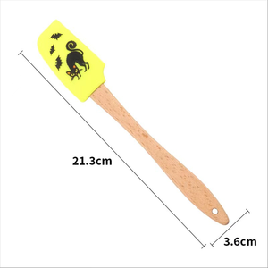 Mini Multi-funzionale serie di Halloween crema di cottura <span class=keywords><strong>Silicone</strong></span> <span class=keywords><strong>spatola</strong></span> burro di legno <span class=keywords><strong>spatola</strong></span> da <span class=keywords><strong>cucina</strong></span> - Product Image 4