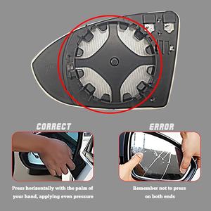 Specchietto Retrovisore Convesso Antiappannamento per VW <span class=keywords><strong>Golf</strong></span> <span class=keywords><strong>7</strong></span>, Argento/Nero 5G0857522 (Sinistro / Destro) - Product Image 5