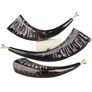 Giveaway Gifts Real Ox Horn Viking Drinking Old Fashioned Glass High Quality Custom Christmas Eco-Friendly Dishwasher Safe <b>Sets</b> - Product Image 5