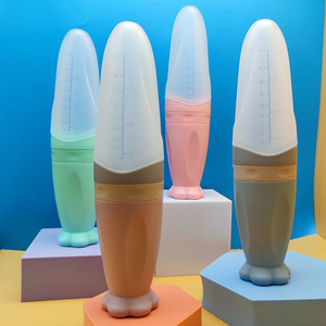 <span class=keywords><strong>Biberon</strong></span> à presser en PP et silicone pour bébé nouveau-né, cuillère d'apprentissage pour céréales et aliments, distributeur de compléments alimentaires, design de dessin animé, sans BPA - Product Image 6