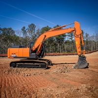Excavatrice sur chenilles ZX210-6A de 21 tonnes, moteur 128,4 kW, godet de 0,91 m³, pour travaux de terrassement professionnels, usage général moyen
