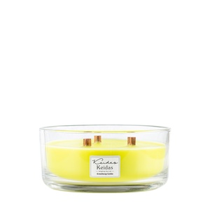 Nouvelle Arrivée 2025 - <span class=keywords><strong>Bougie</strong></span> Parfumée Artisanale à Mèche en Bois, Grand Format Rond, Nouveau Style - Product Image 2