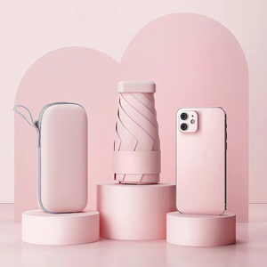 Nhà Máy Bán Buôn Chất Lượng Tốt Nhất Mini Ô Của Nhãn Hiệu Viên Nang UV Bảo Vệ Phụ Nữ Nhỏ Gấp Ô Mặt Trời Và Mưa - Product Image 4