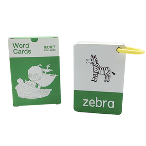 Tùy Chỉnh In Giáo Dục Trẻ Em Nói Từ Thẻ Flash Học Tập Thẻ Đồ Chơi Bán Buôn Bảng Chữ Cái Màu Xanh Lá Cây Bộ Nhớ Học Tập Thẻ - Product Image 5