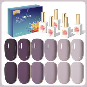 AILANUO, venta al por mayor, pigmento de alta calidad, caja de Kit de esmalte de Gel de Color Vegano para uñas, recién llegado, esmalte de Gel para uñas, 6 colores, Gel UV para manicura - Product Image 1